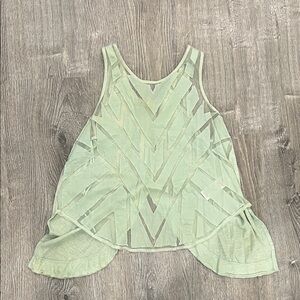 Free People Mint Caged Cutout Ginger Ethereal Daze Tank